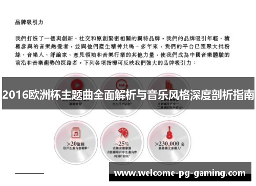 2016欧洲杯主题曲全面解析与音乐风格深度剖析指南