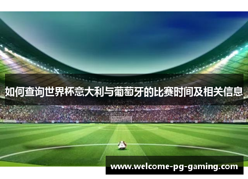 如何查询世界杯意大利与葡萄牙的比赛时间及相关信息